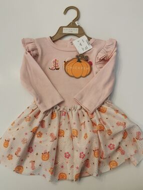 Chickpea Pink Pumpkin Skirted Baby Dress